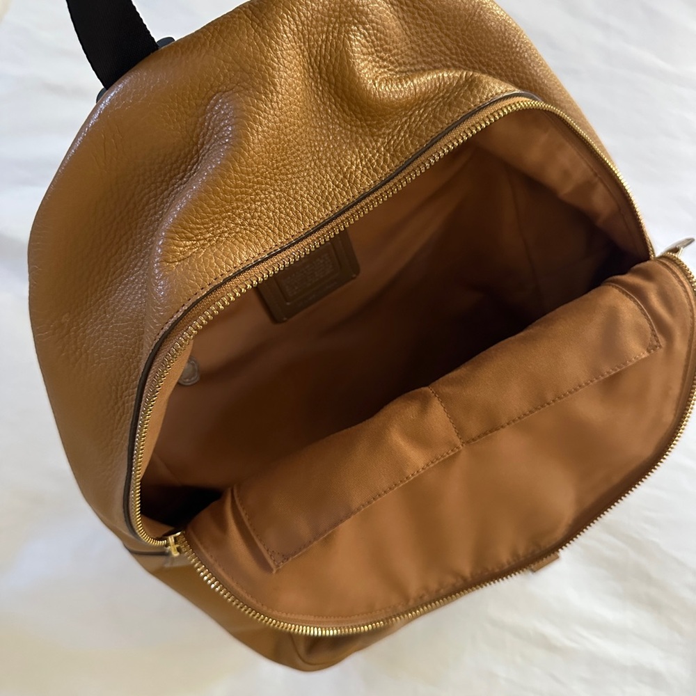 Coach Tan Leather Backpack Large - image 5